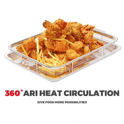 OSJ COOK bandeja para horno de acero inoxidable, enfoque resistente para hornear.