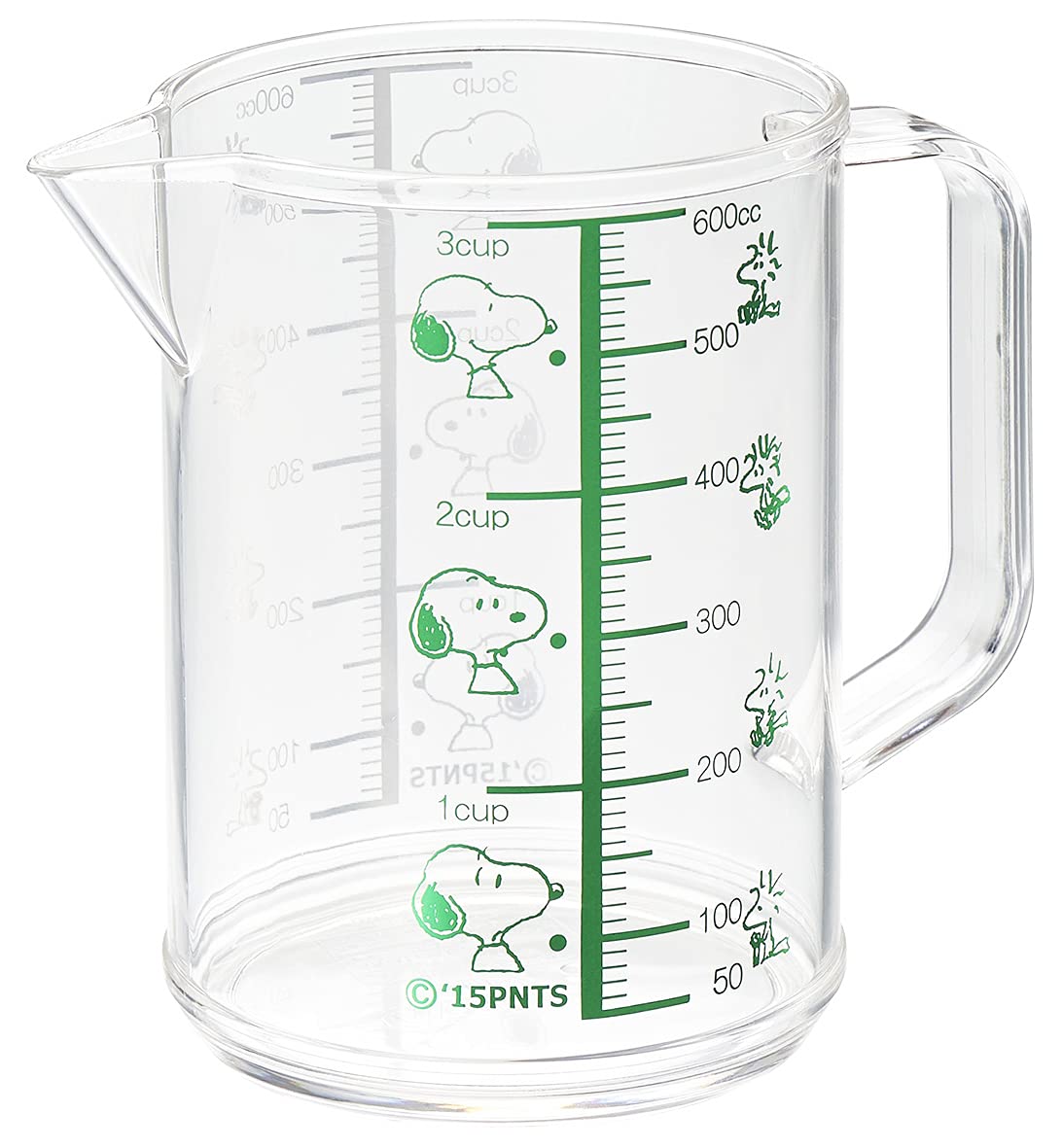 OSK MC-2 tazas de medición Snoopy grande, lectura precisa para cocinar.