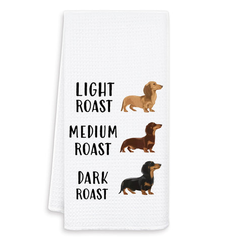 OSLYSOF toallas de cocina dachshund café, ideales para limpieza sin rayas.