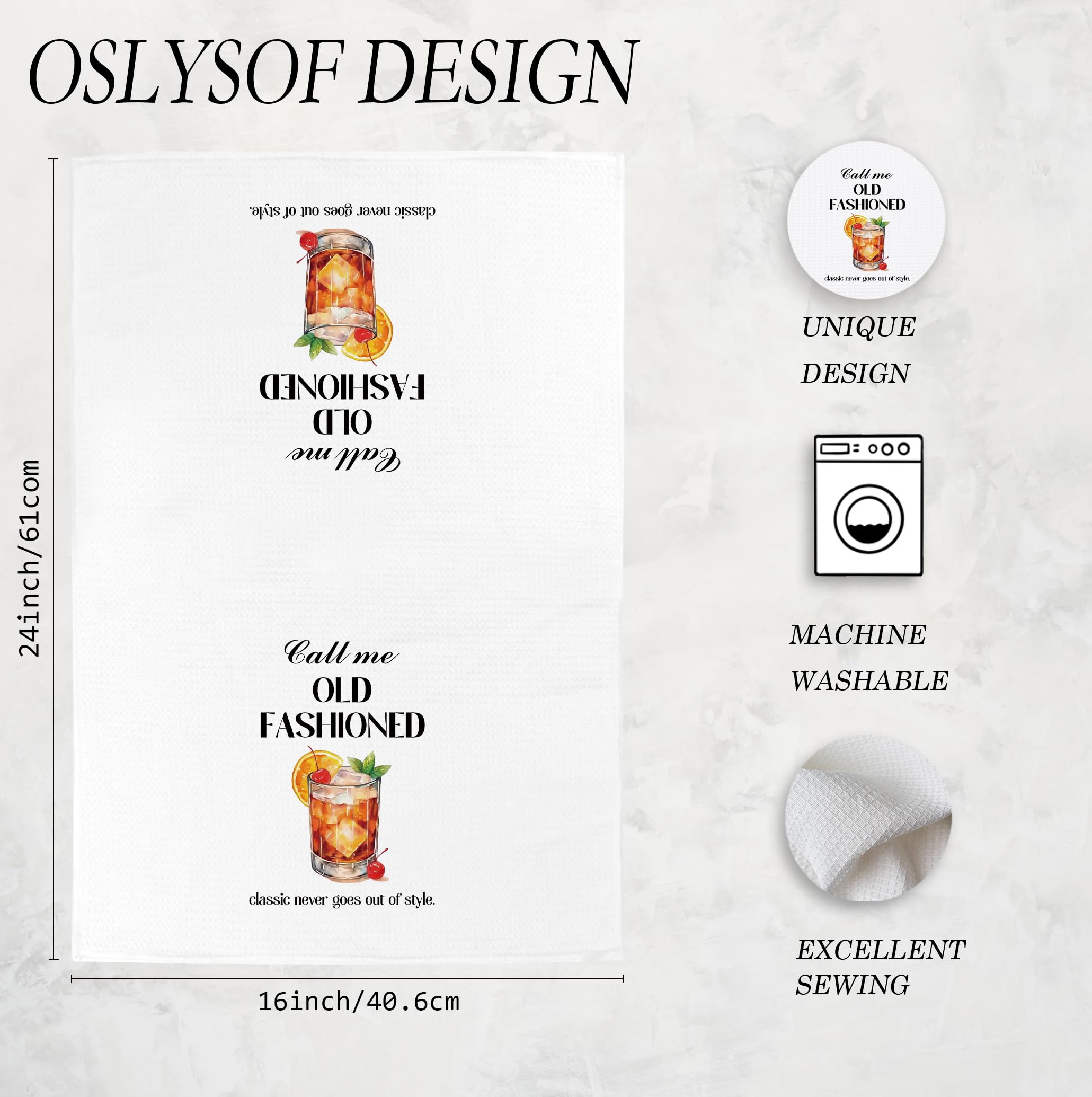 Toallas OSLYSOF regalo ideal para amantes de cocteles.
