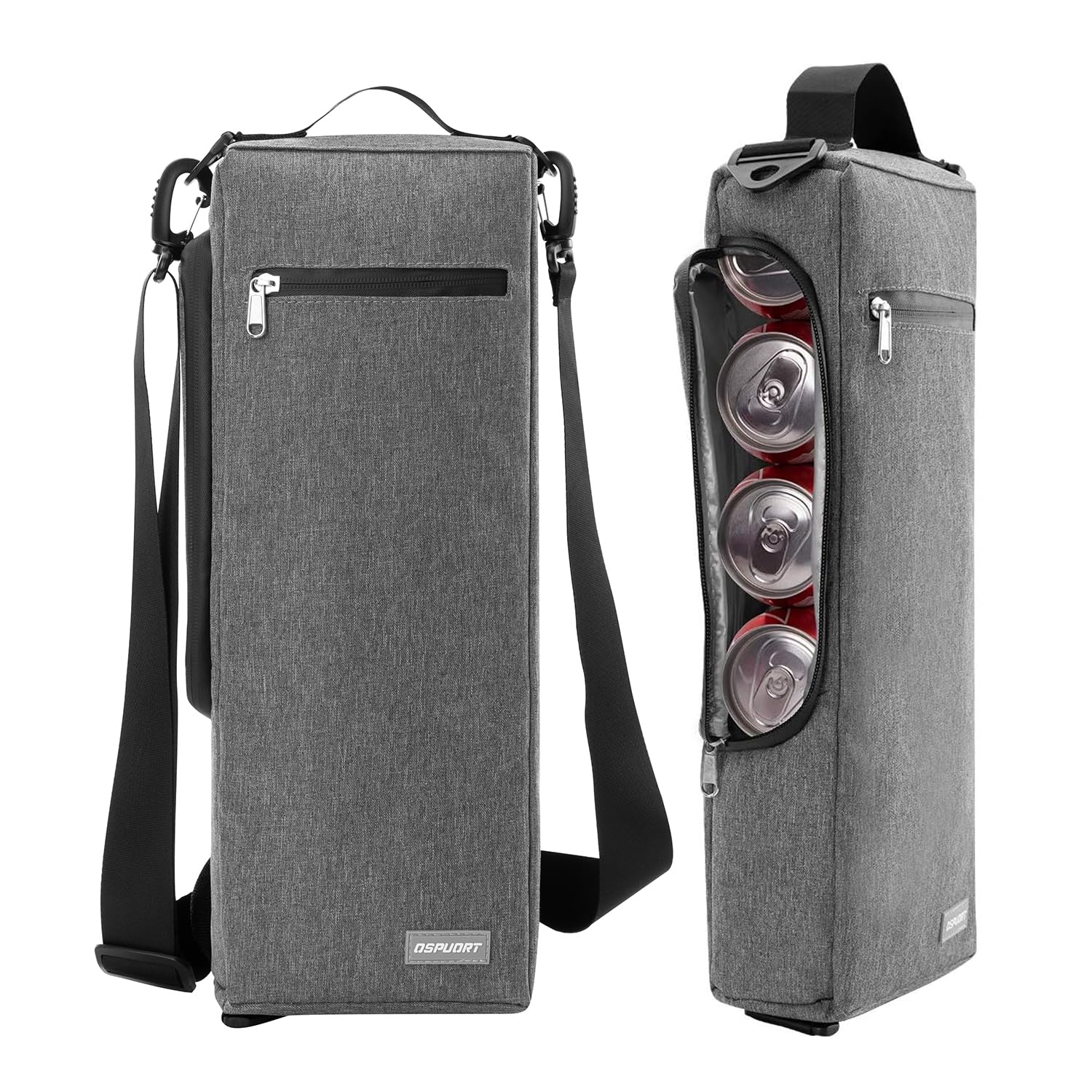 OSPUORT bolsa enfriadora de golf para 6 latas, mantiene bebidas frías durante el juego.
