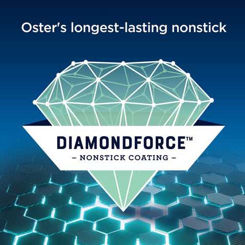 Oster DiamondForce freidora de aire con interior espacioso y cesta extraíble