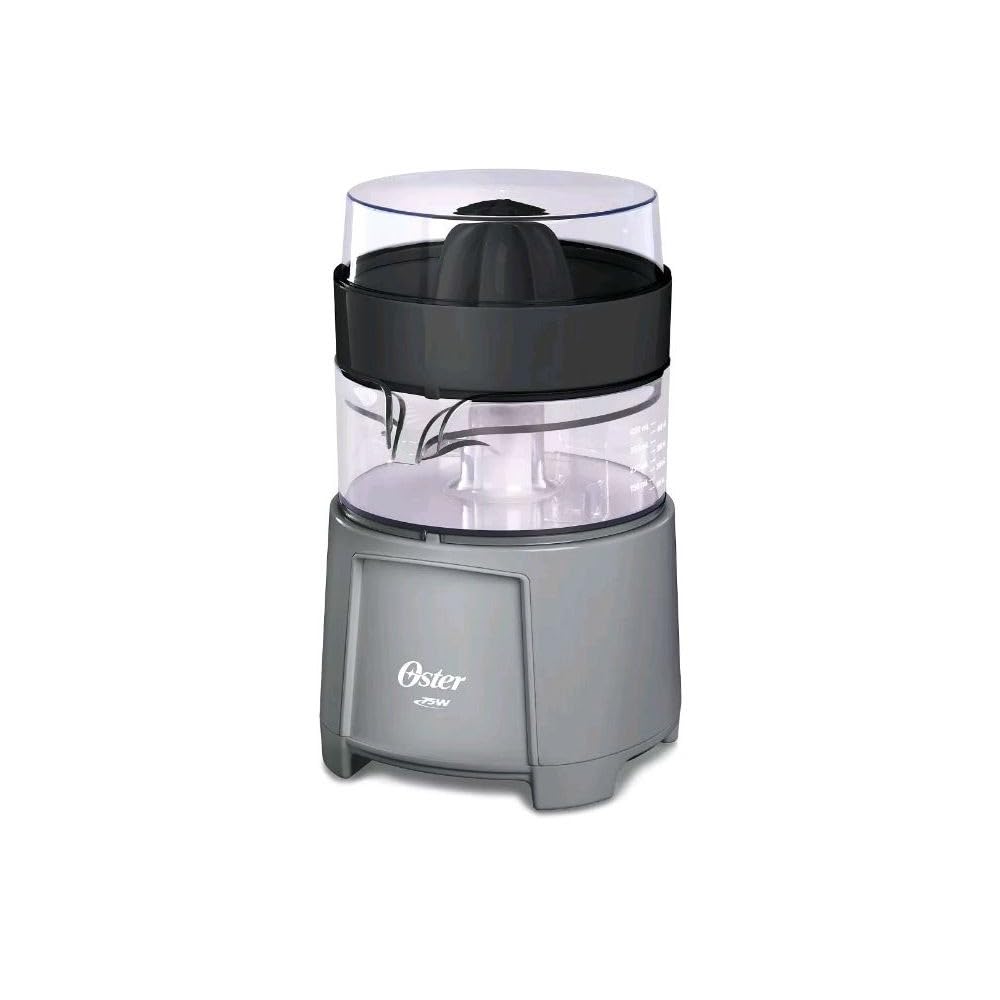 Exprimidor Oster para naranjas y limones, jugo fresco directo al vaso.
