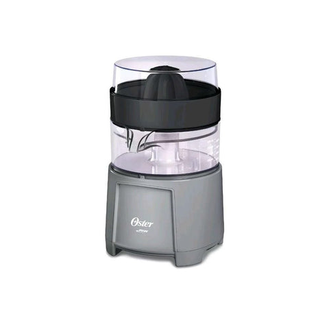 Exprimidor Oster para naranjas y limones, jugo fresco directo al vaso.