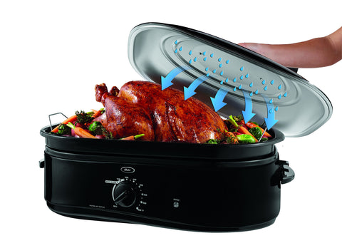 Oster Horno asador con bandeja esmaltada para distribución de calor.