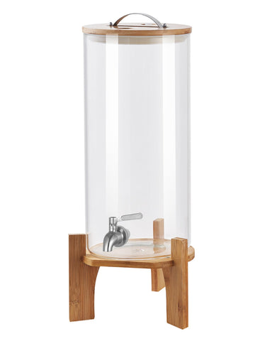 OSXDOL Dispensador de bebidas con capacidad 11 litros y soporte estable para fiestas.