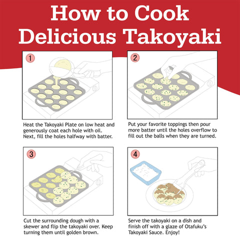 Otafuku Plancha Takoyaki versatilidad para bocadillos