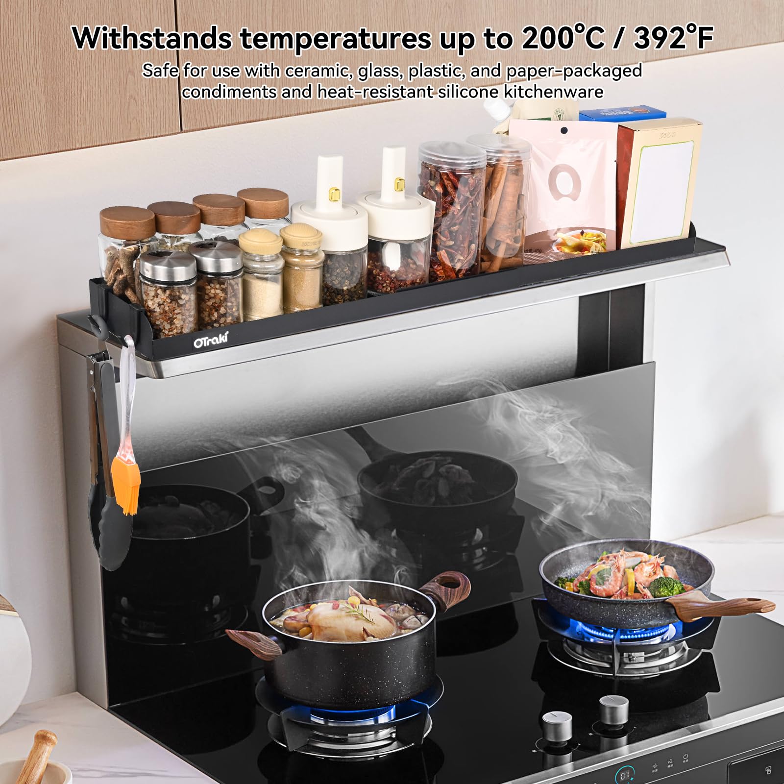 OTraki resistente al calor: soporta hasta 200°C para condimentos