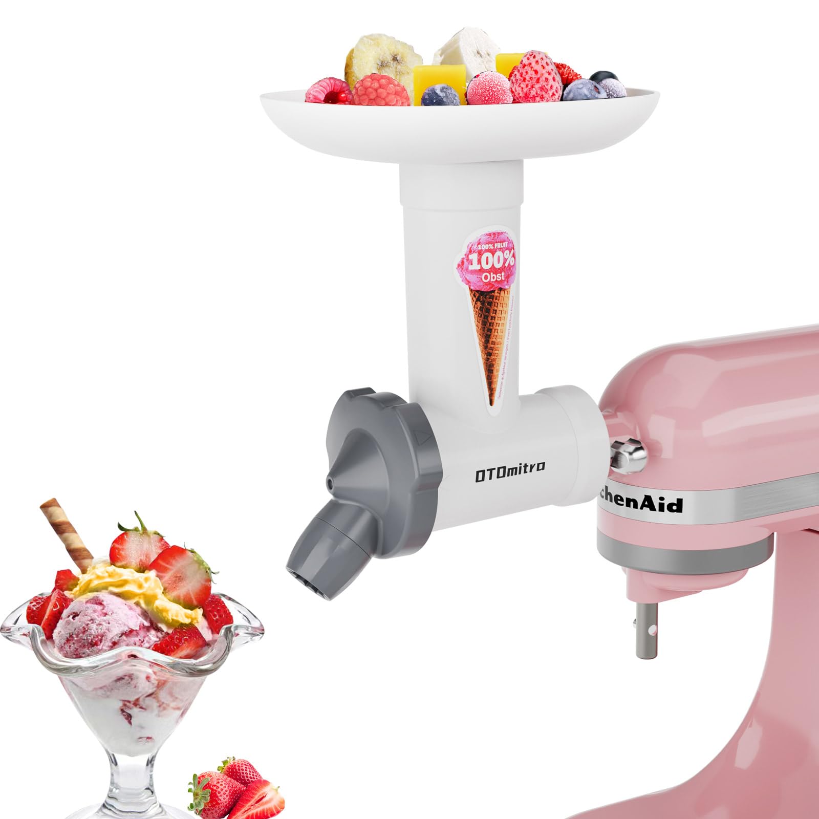 OTOmitra accesorio helado-fruta sin-lactosa para postres naturales en casa