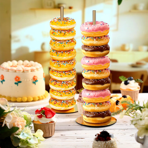 Otoolling Donut Stand Torre Dorado – embalaje reutilizable para guardar tras el evento.