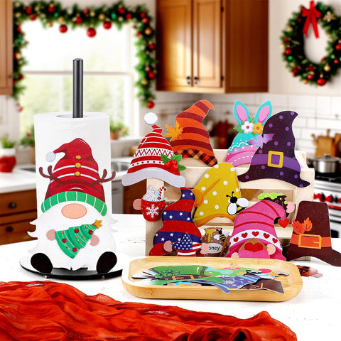 Idea de regalo navideño con elementos decorativos magnéticos.