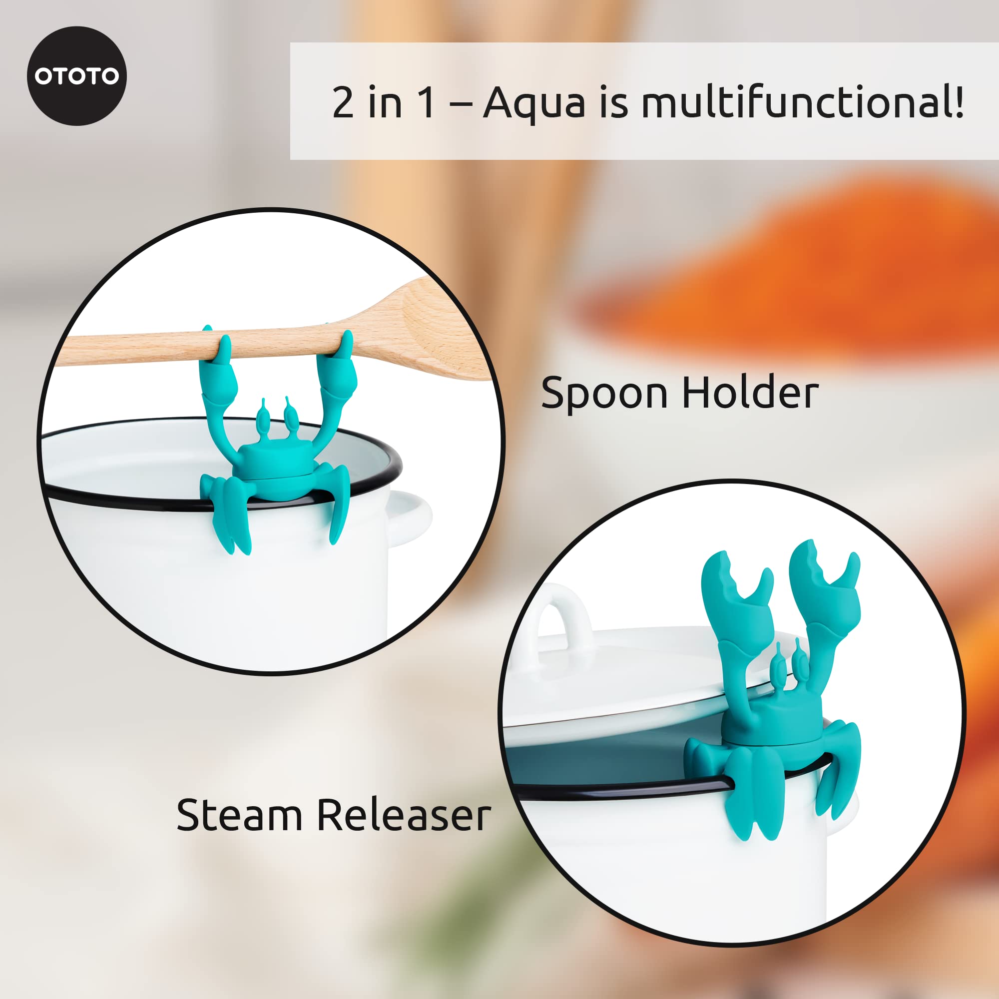 OTOTO Aqua Crab, apto para lavavajillas, limpieza rápida y cómoda.