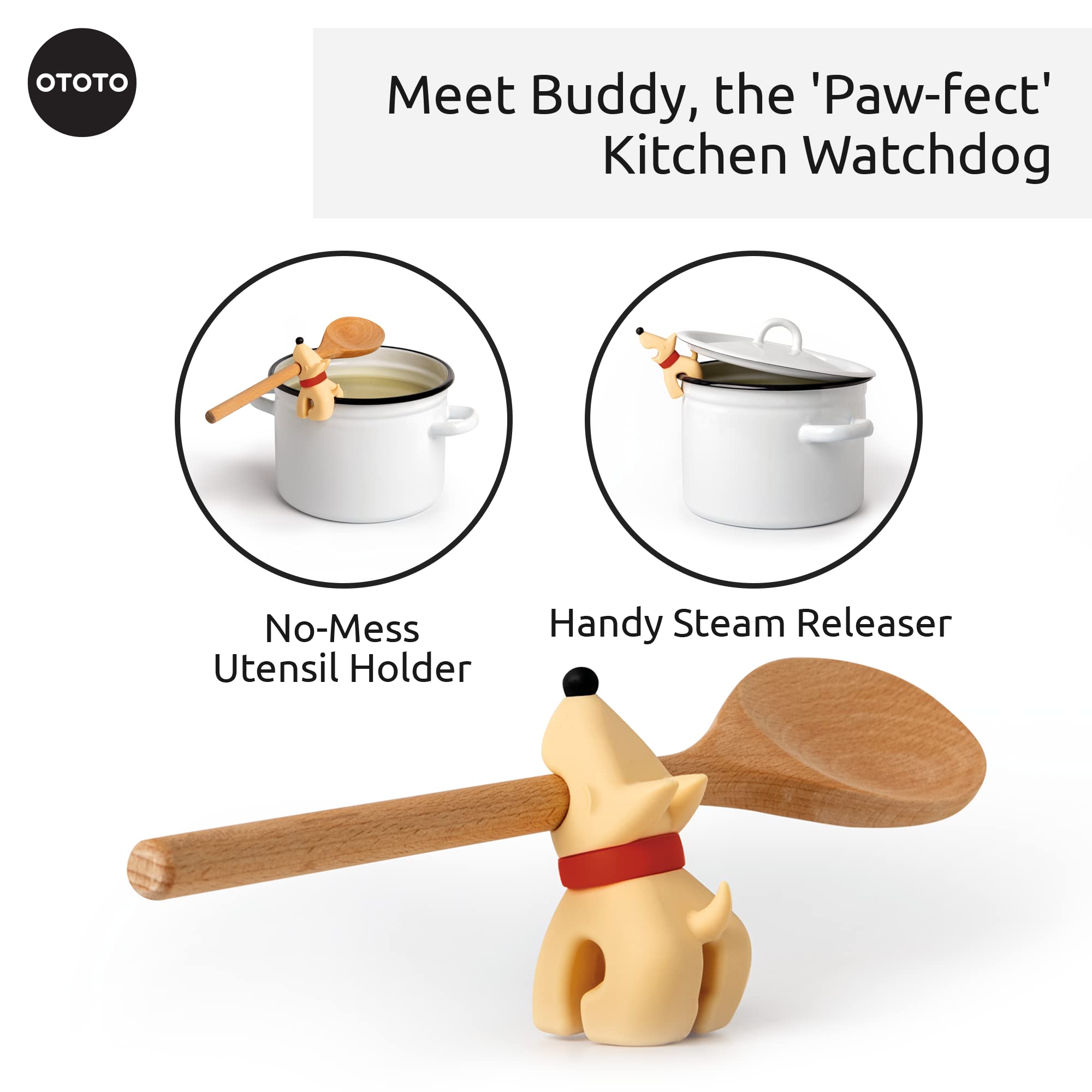OTOTO Buddy diseño divertido para cocina: añade encanto y orden