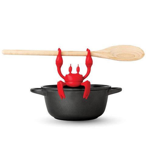 OTOTO cangrejo rojo, reposo-utensilios-silicona para cocina, mantiene utensilios ordenados y listos