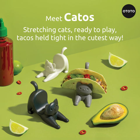 OTOTO Catos, soporte taco vertical evita derrames y facilita rellenar
