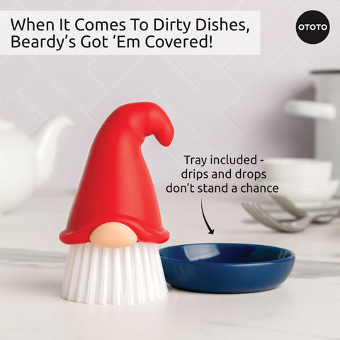 Beardy Gnome OTOTO: mango ergonómico para un manejo cómodo durante el fregado.