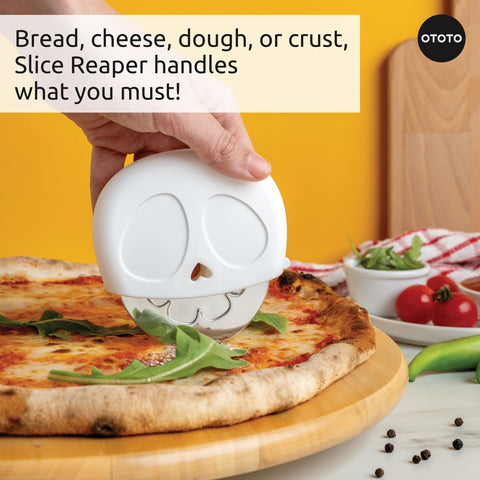 OTOTO corte-preciso-acero-inoxidable, perfecto para pizza, pan y queso