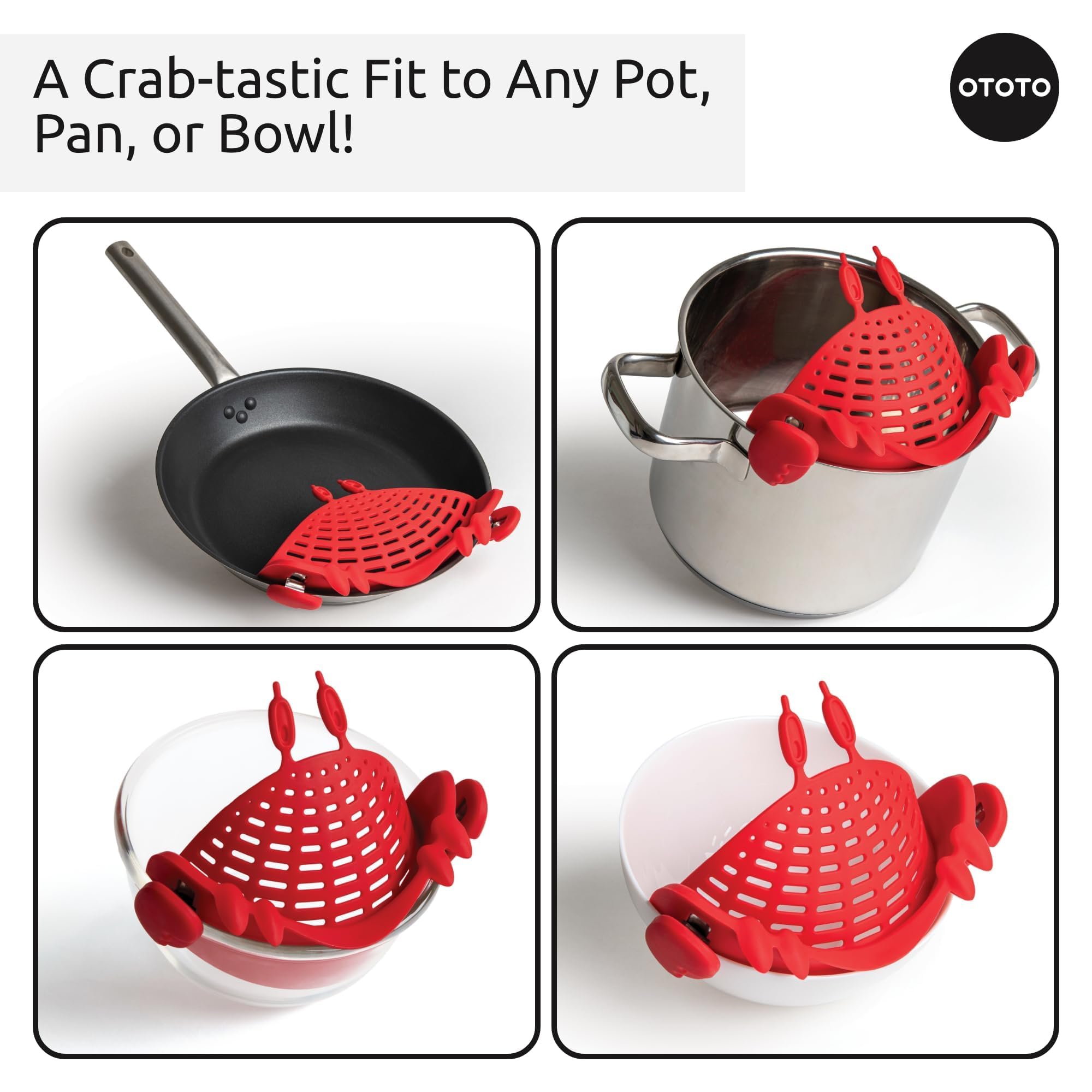 OTOTO Crabby abrazadera ergonomica para olla estable