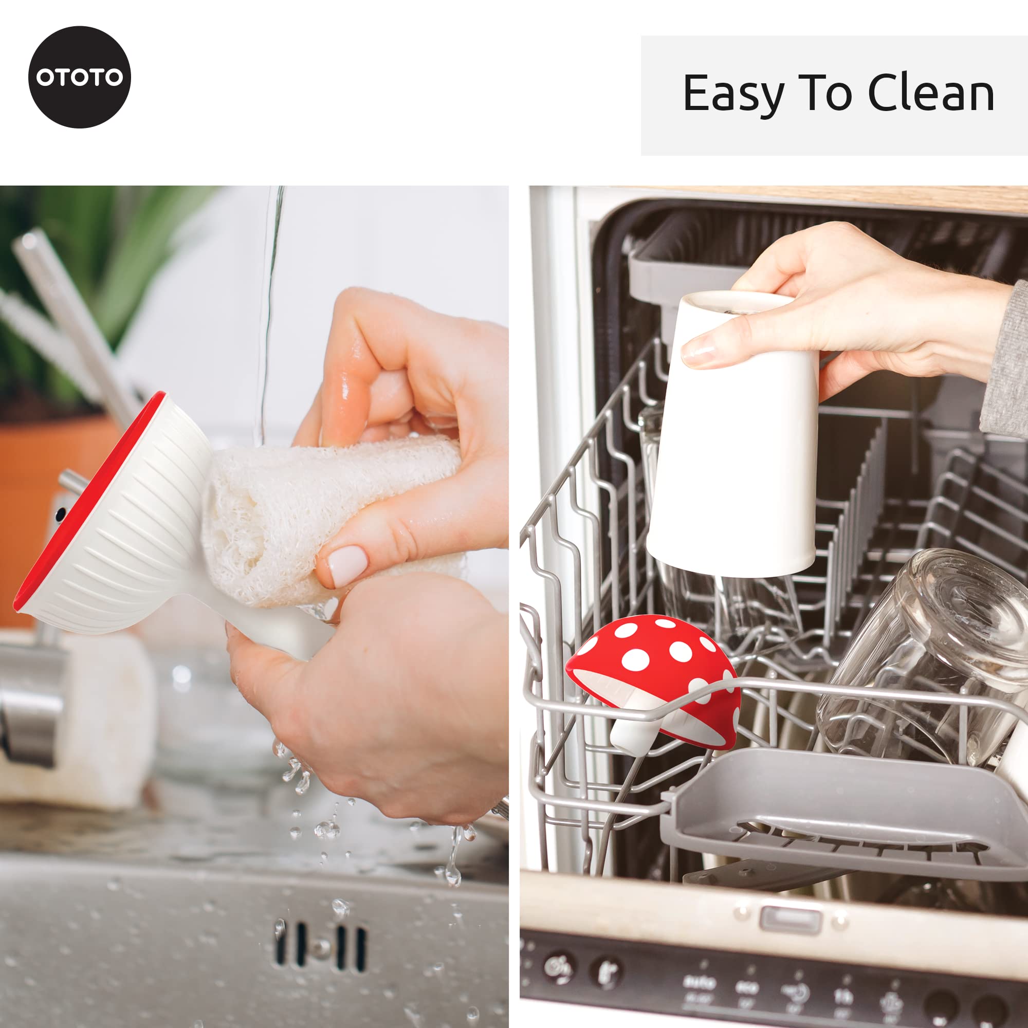 OTOTO Embudo hongo plegable, compacto para almacenamiento fácil y ordenado.