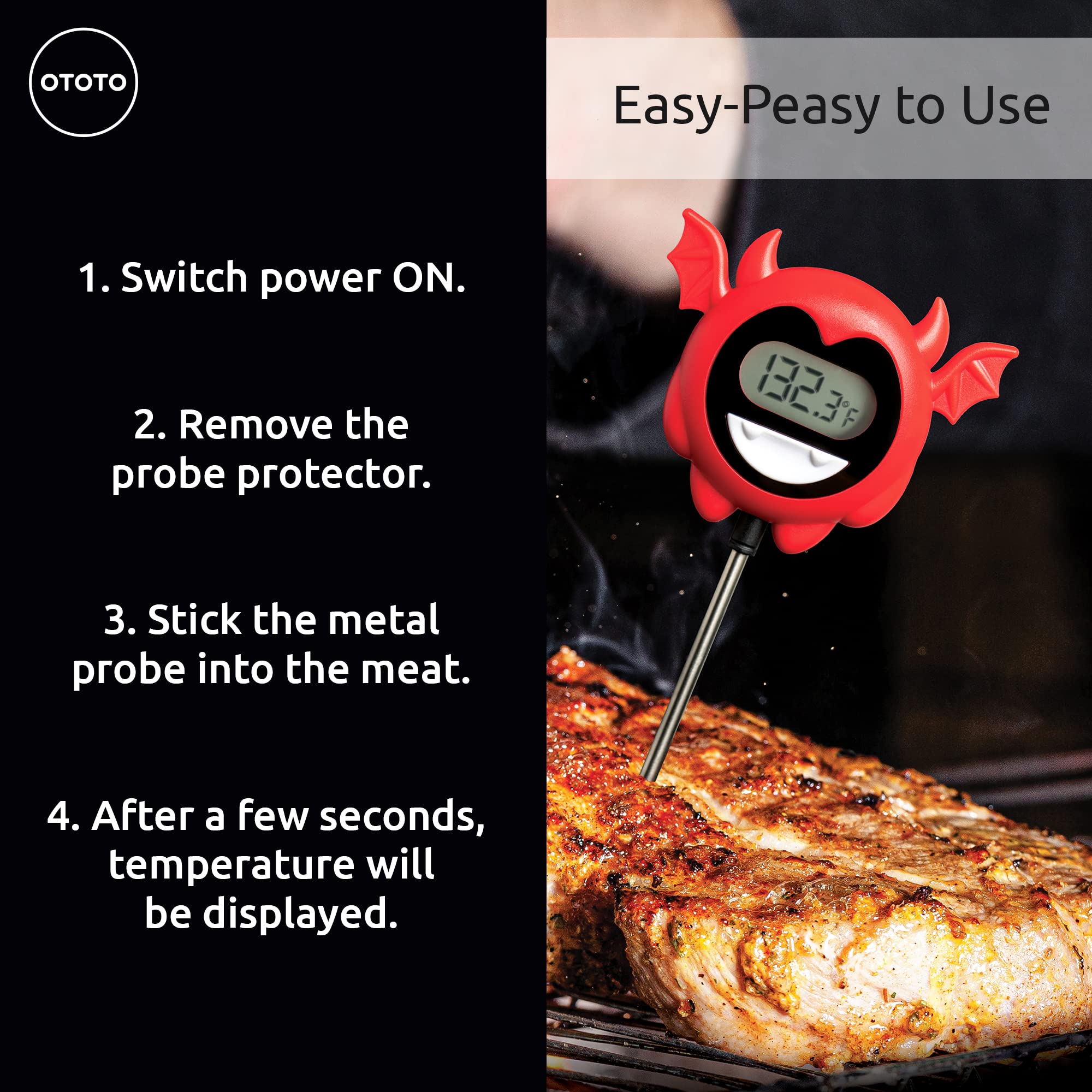 OTOTO Hell Done sin BPA, materiales seguros para alimentos y calor