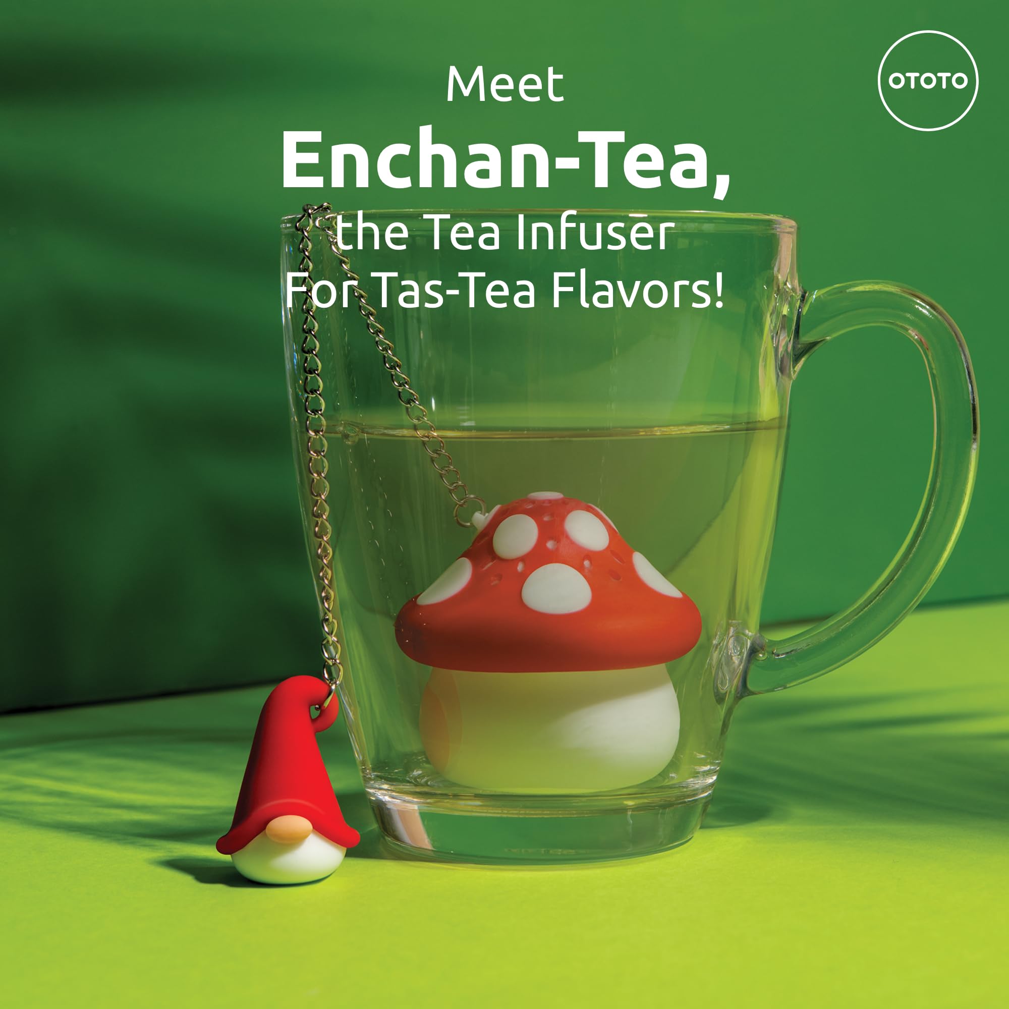 OTOTO hongo infusor te: diseño adorable para infusionar hierbas en taza