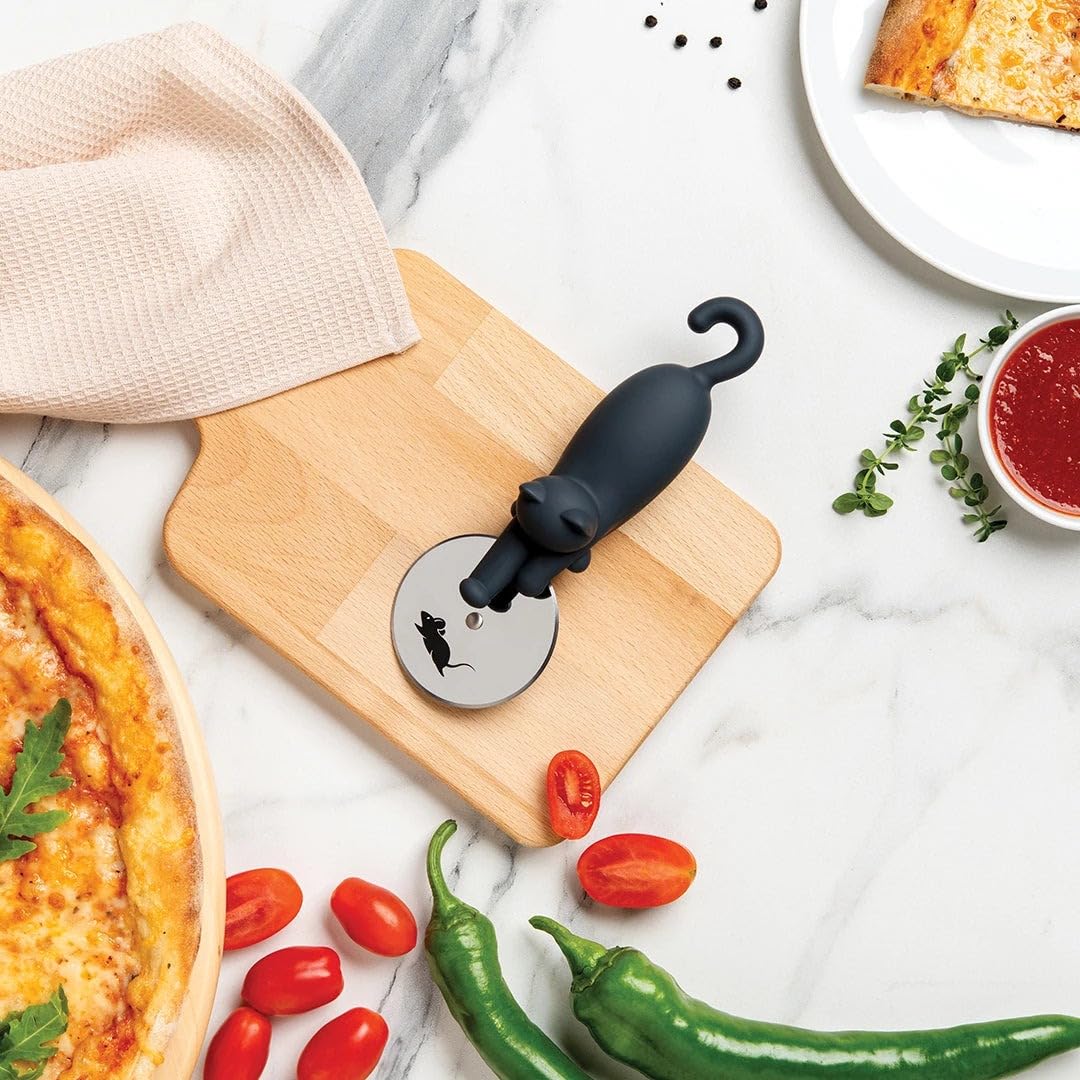 OTOTO Kitty Cut con mango ergonómico para agarre cómodo al cortar pizza