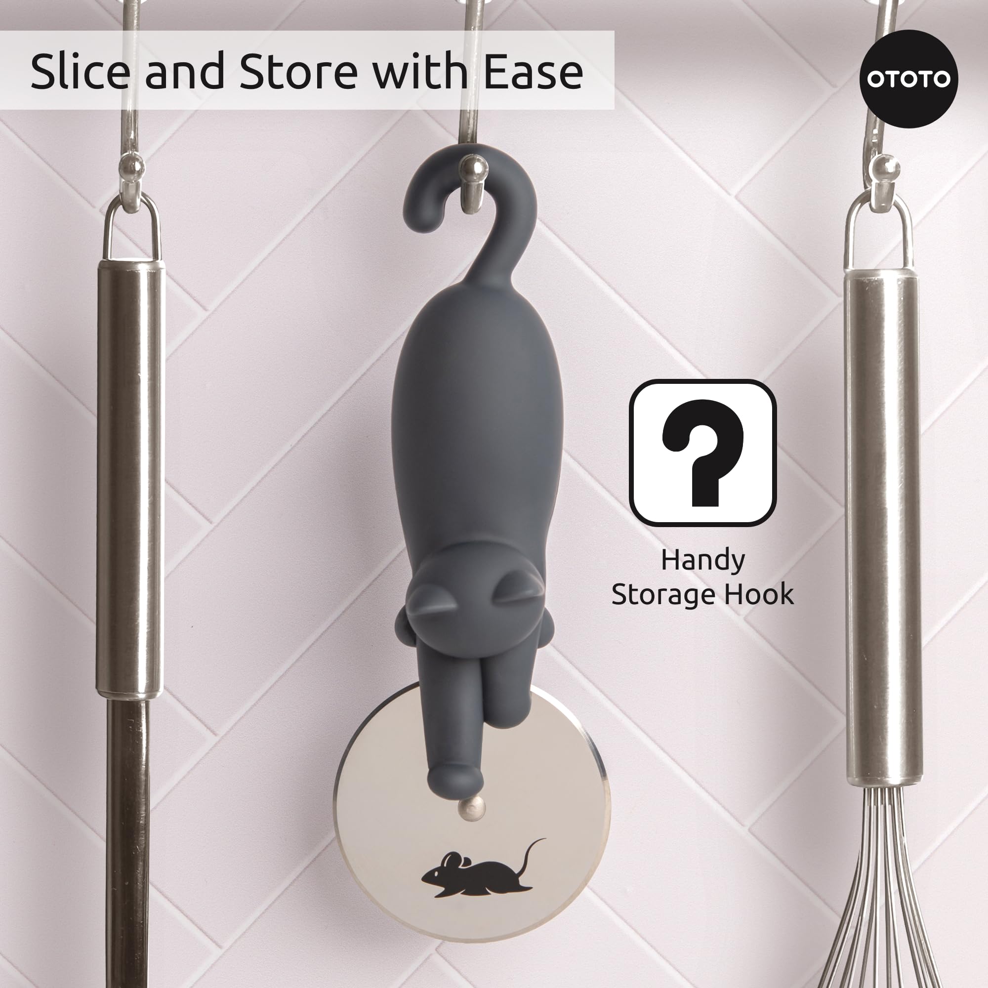 OTOTO Kitty Cut regalo ideal para amantes de pizza y gatos
