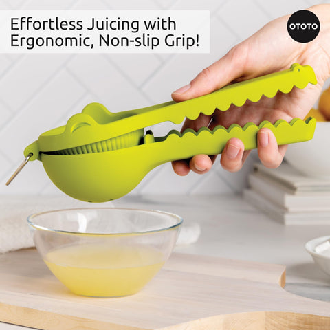 OTOTO Lemongator aluminio resistente, exprimidor duradero para uso diario.