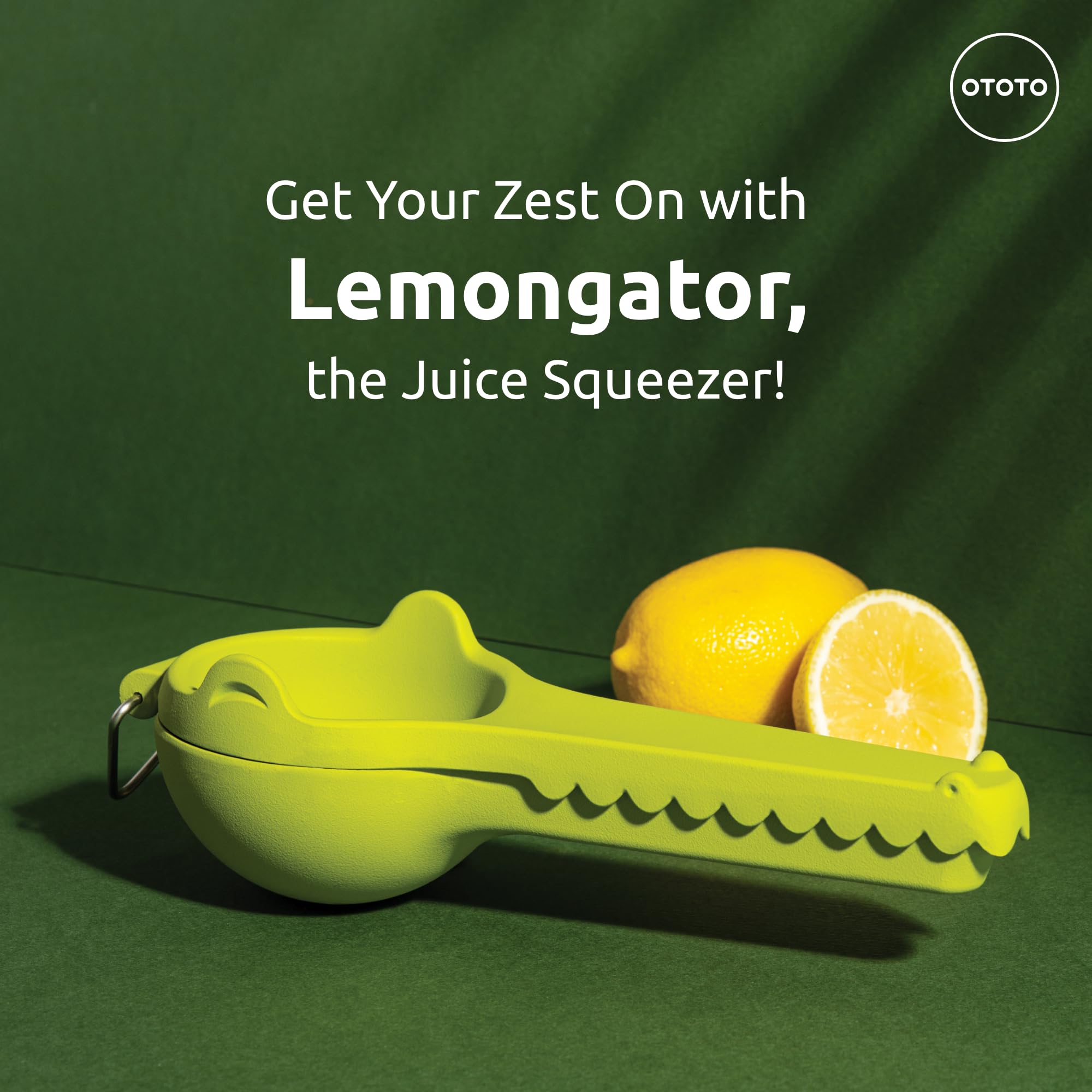 OTOTO Lemongator exprimidor cítrico, ideal para naranjas y limones en casa.