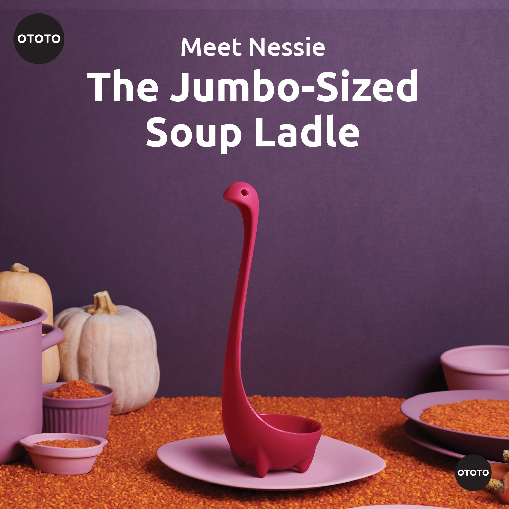 OTOTO Nessie Cucharón con diseño inspirado en Nessie para la cocina