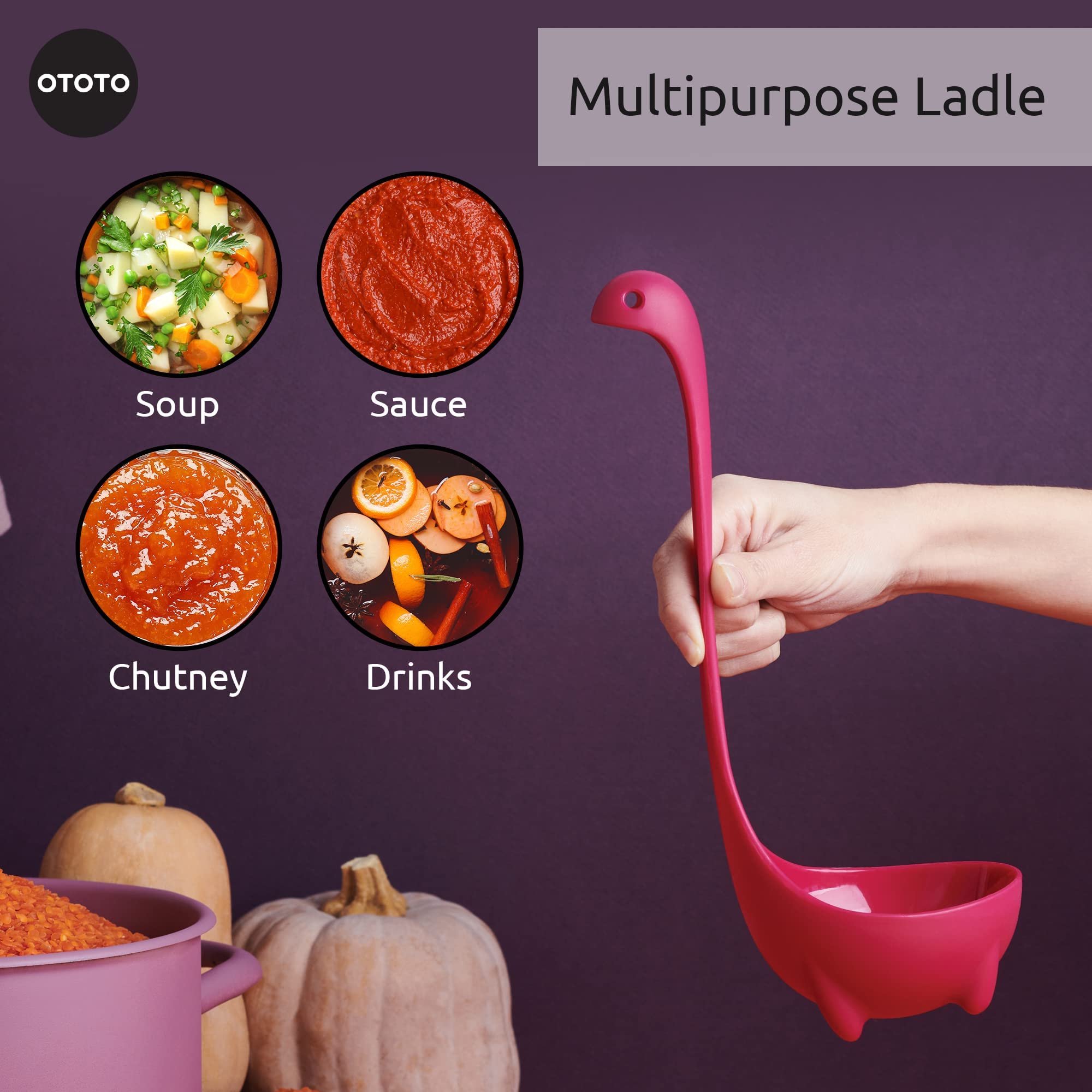 OTOTO Nessie Cucharón regalo perfecto para cocinas y mamás modernas