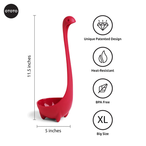 OTOTO Nessie Cucharón para servir sopa con precisión y comodidad
