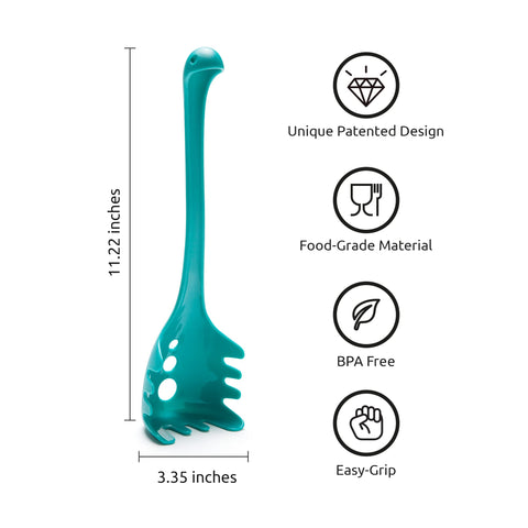 OTOTO Papa Nessie sirve pasta con dientes grandes