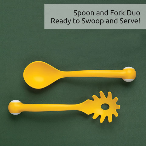 OTOTO Pasta Monsters utensilios divertidos para comer en la mesa