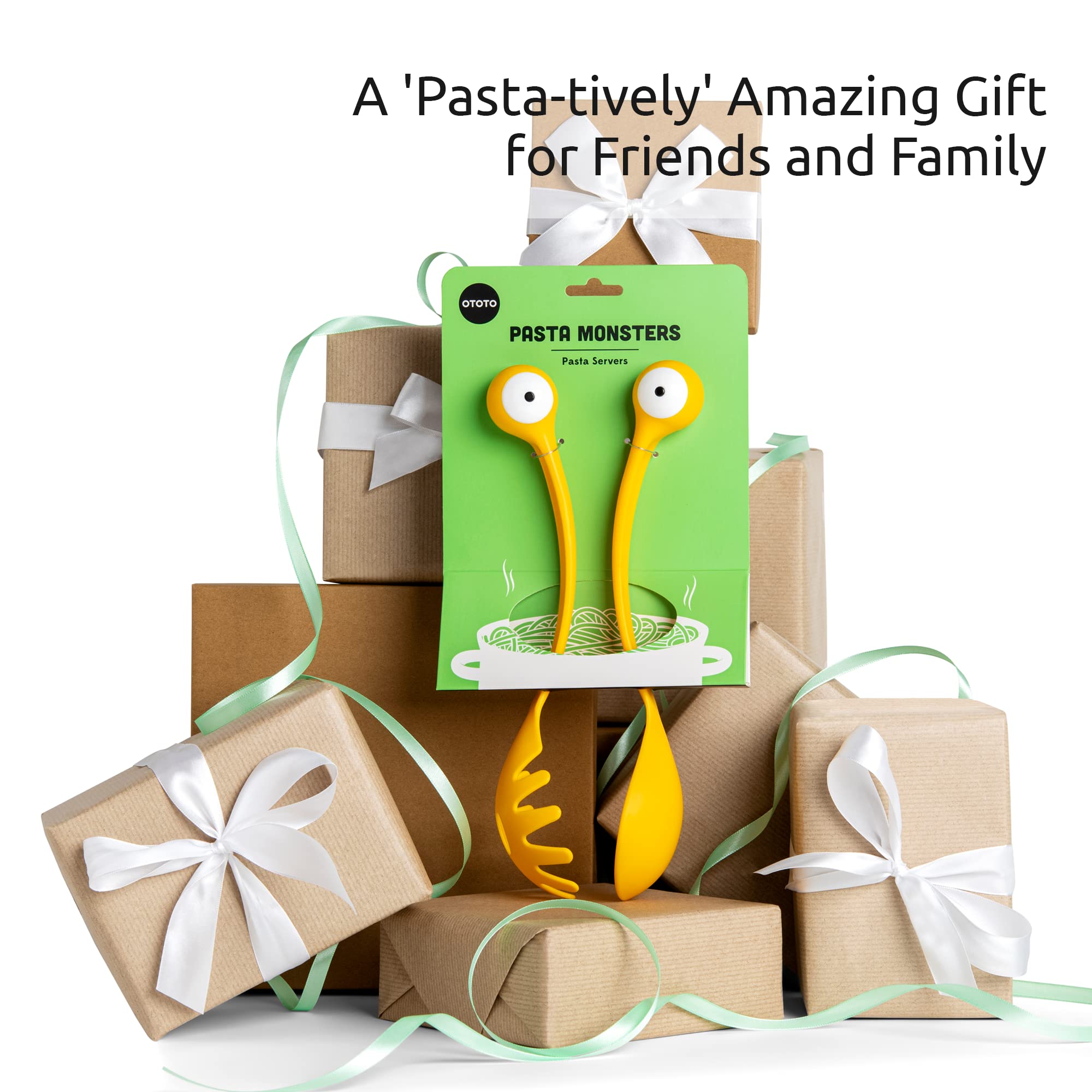 OTOTO Pasta Monsters set multiuso para pastas, ensaladas y sopas