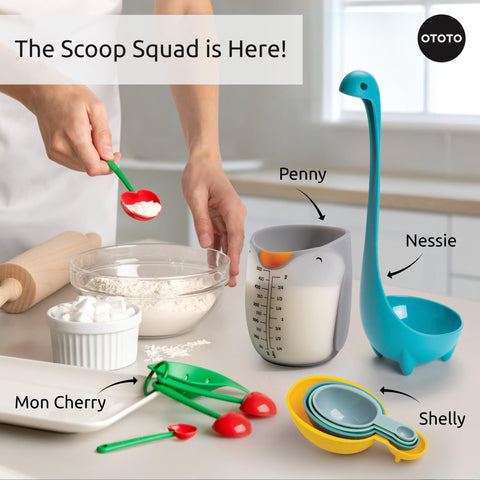OTOTO Pingüino Penny, uso divertido en la cocina para medir con facilidad