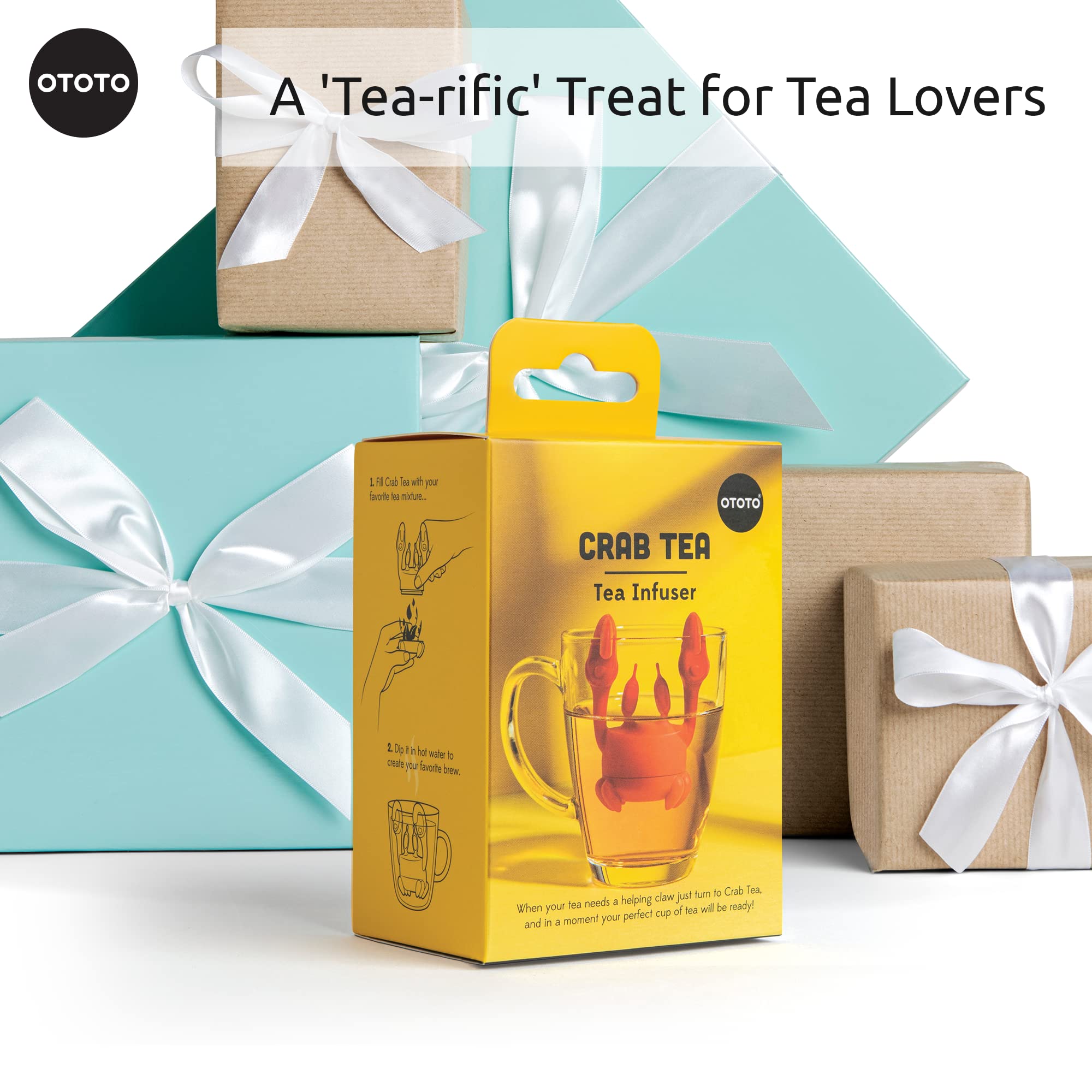 OTOTO difusor de té cangrejo, fácil limpieza.