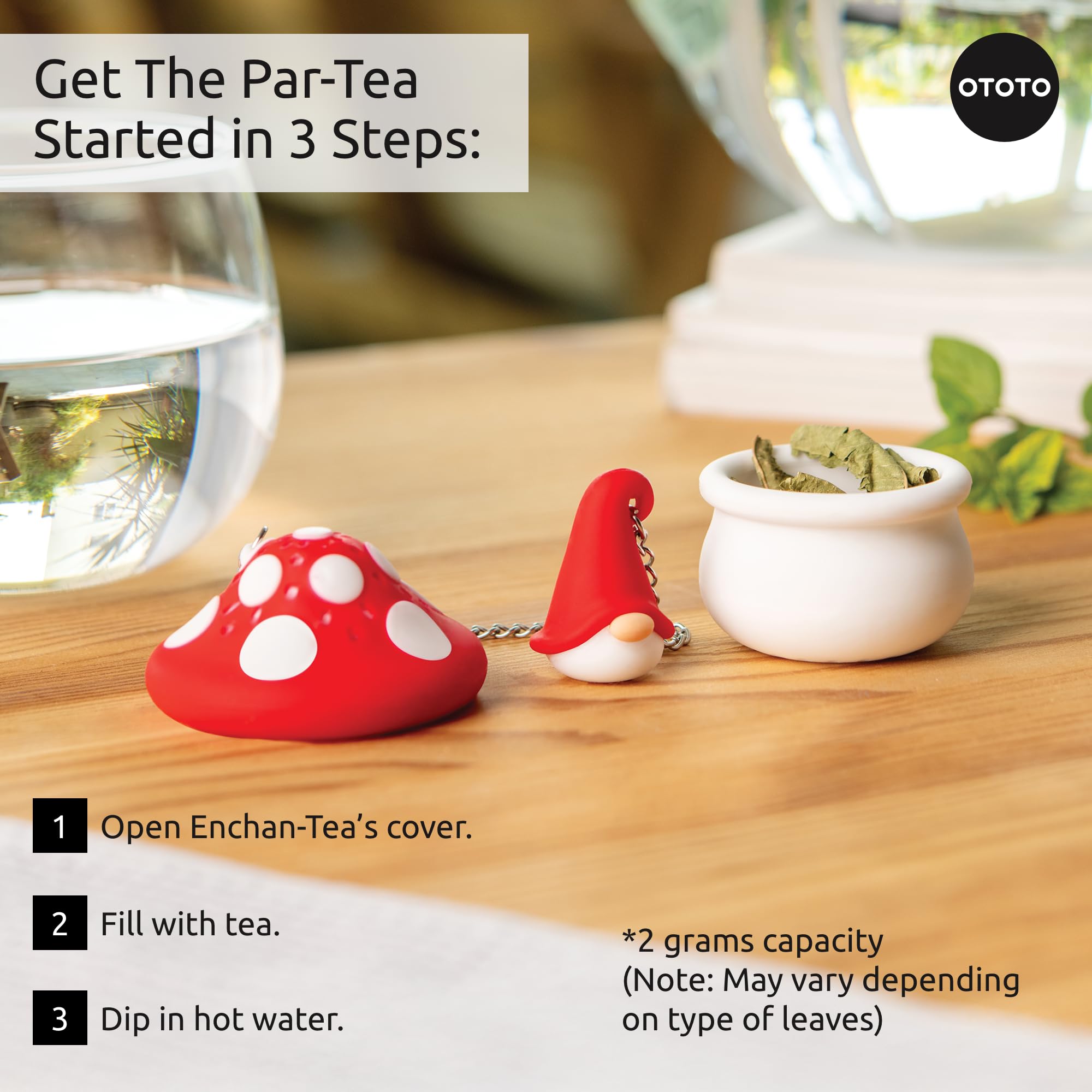OTOTO regalo gnomo infusor te: opción original para amantes del té