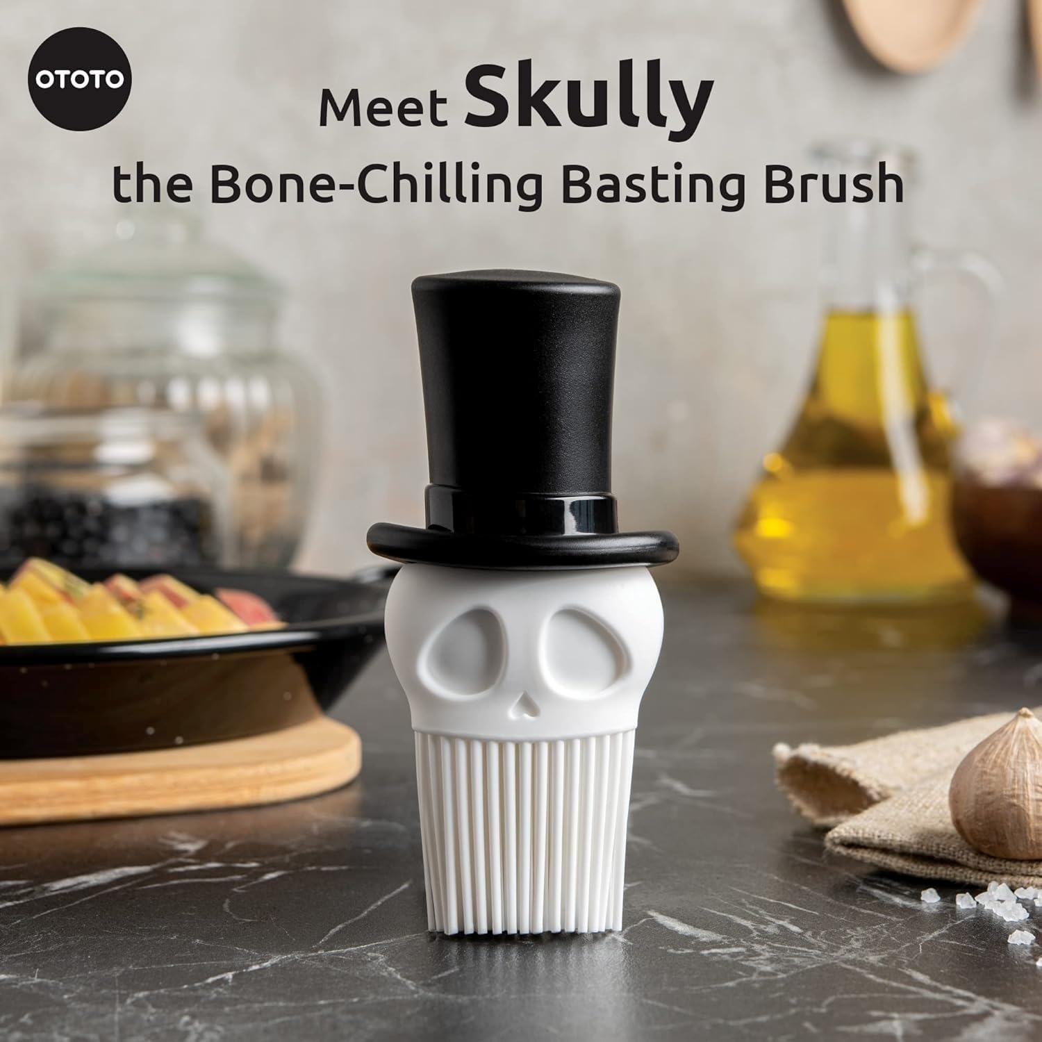 OTOTO Skully pincel apto para lavavajillas y fácil limpieza