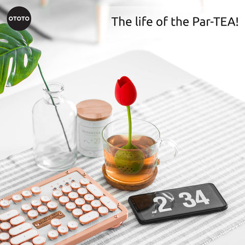 Infusor Tulip con diseño premiado de OTOTO para rituales de té