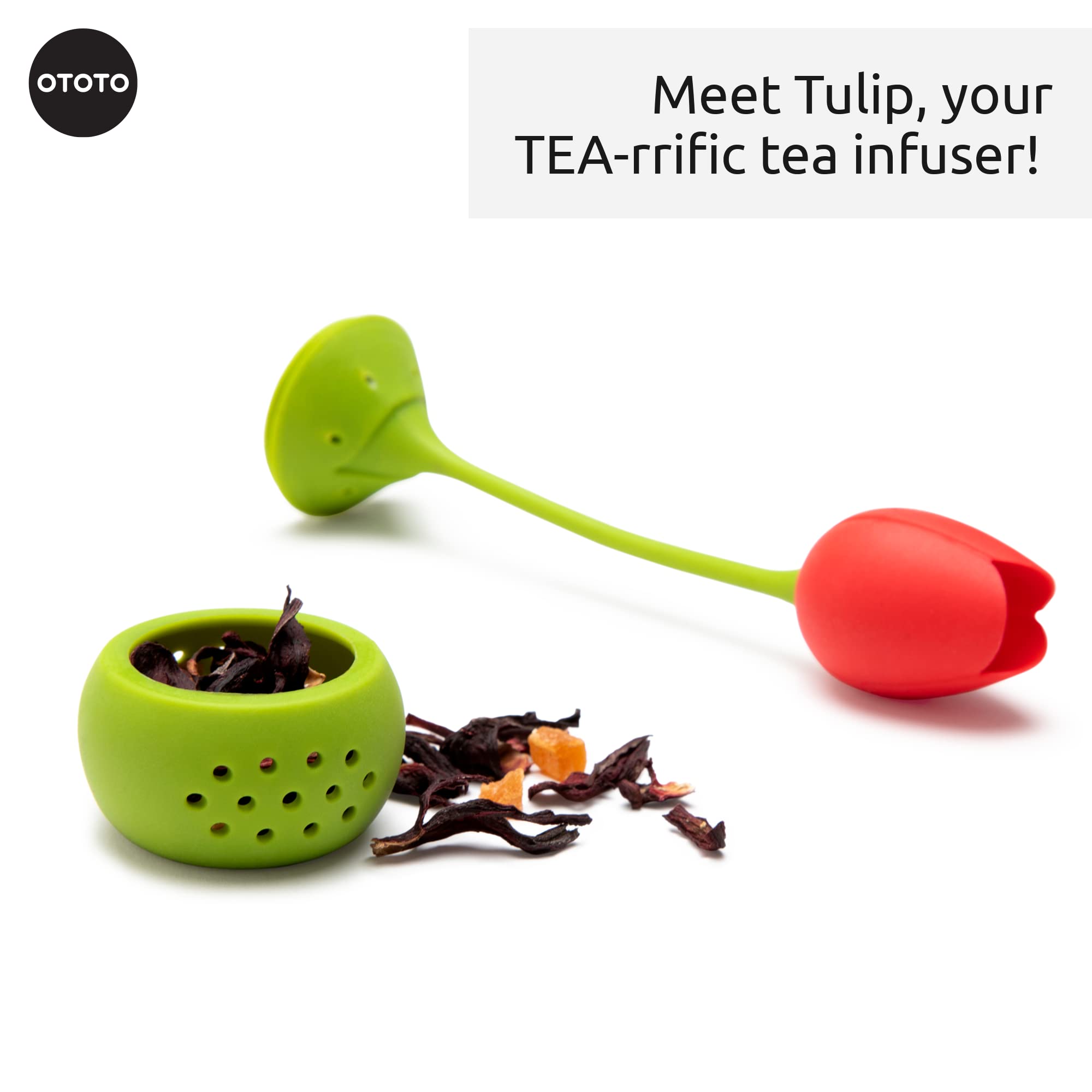 Infusor Tulip de OTOTO apto para lavavajillas, fácil de limpiar tras infusionar