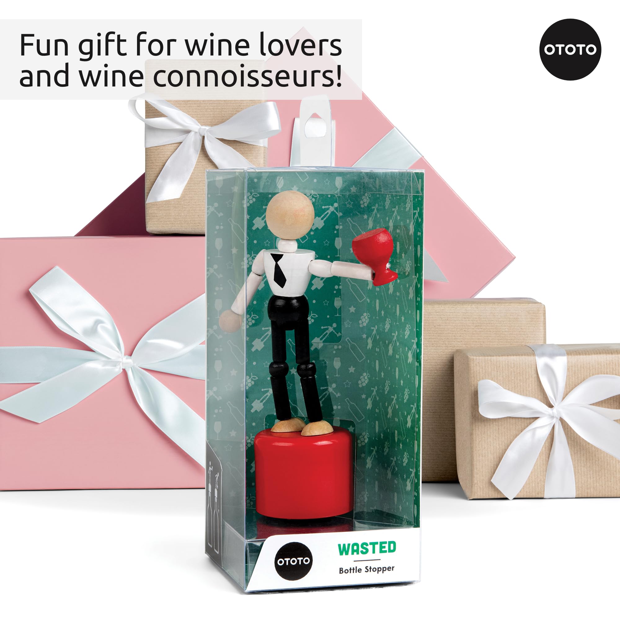 OTOTO WASTED tapon-para-todas-botellas: compatible con botellas estándar