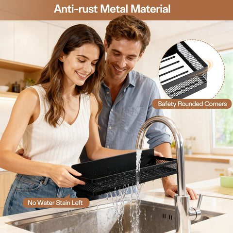 OtterOasis cesta de almacenamiento metálica para utensilios