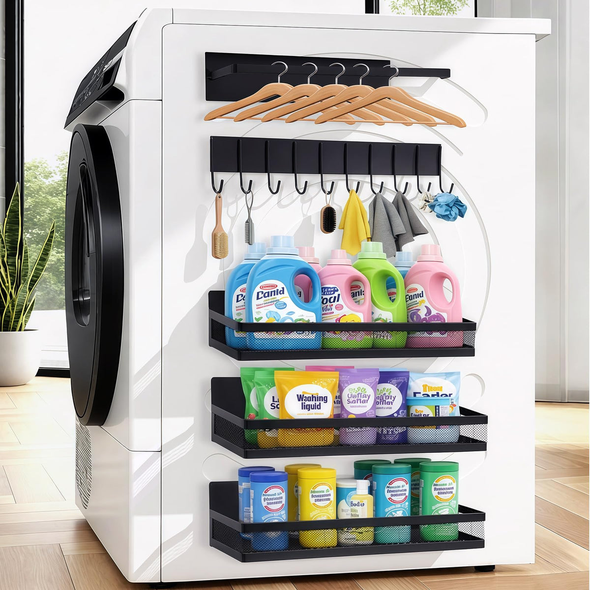 OtterOasis estantes magnéticos grandes para nevera organizan botellas con facilidad