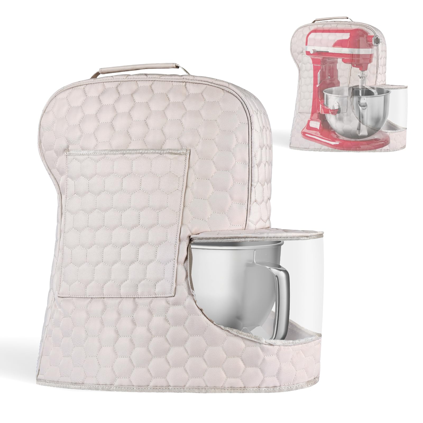 Ottkids cubremezcladora KitchenAid 6-8qt protege polvo y salpicaduras.