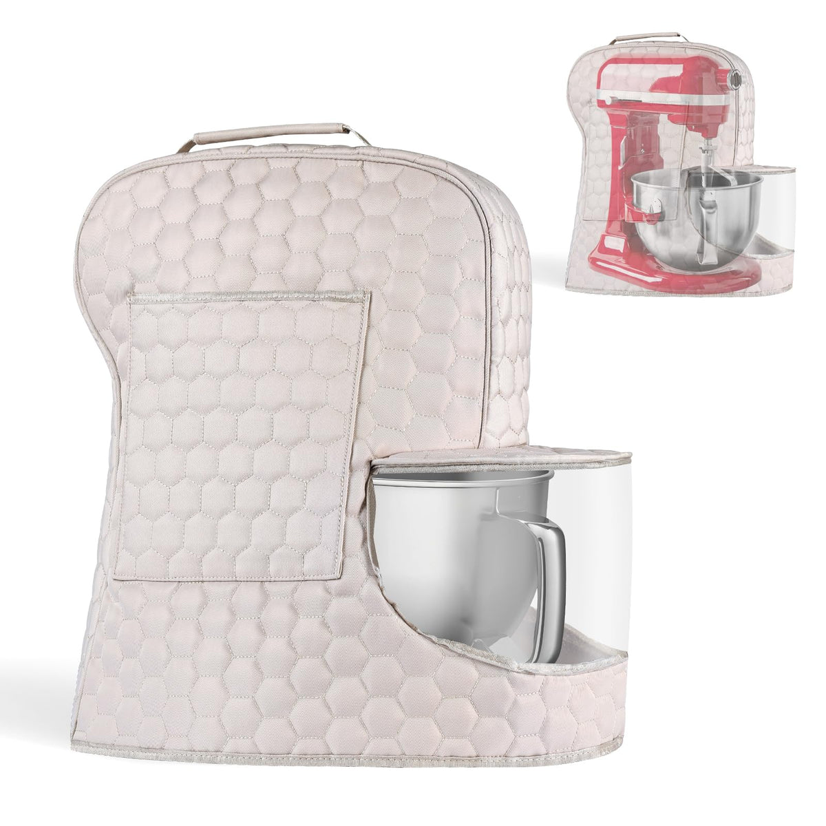 Ottkids cubremezcladora KitchenAid 6-8qt protege polvo y salpicaduras.