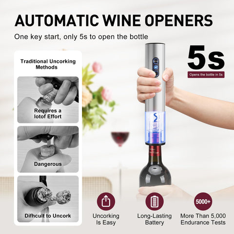 Otuseta tapones de vacío conservan el vino por más días