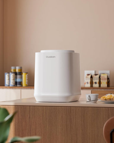 Ouaken solución práctica de cocina para convertir residuos en fertilizante.