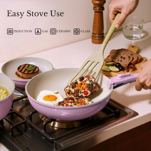 OUBRL induccion apto para cocinar en cualquier estufa con gran versatilidad.