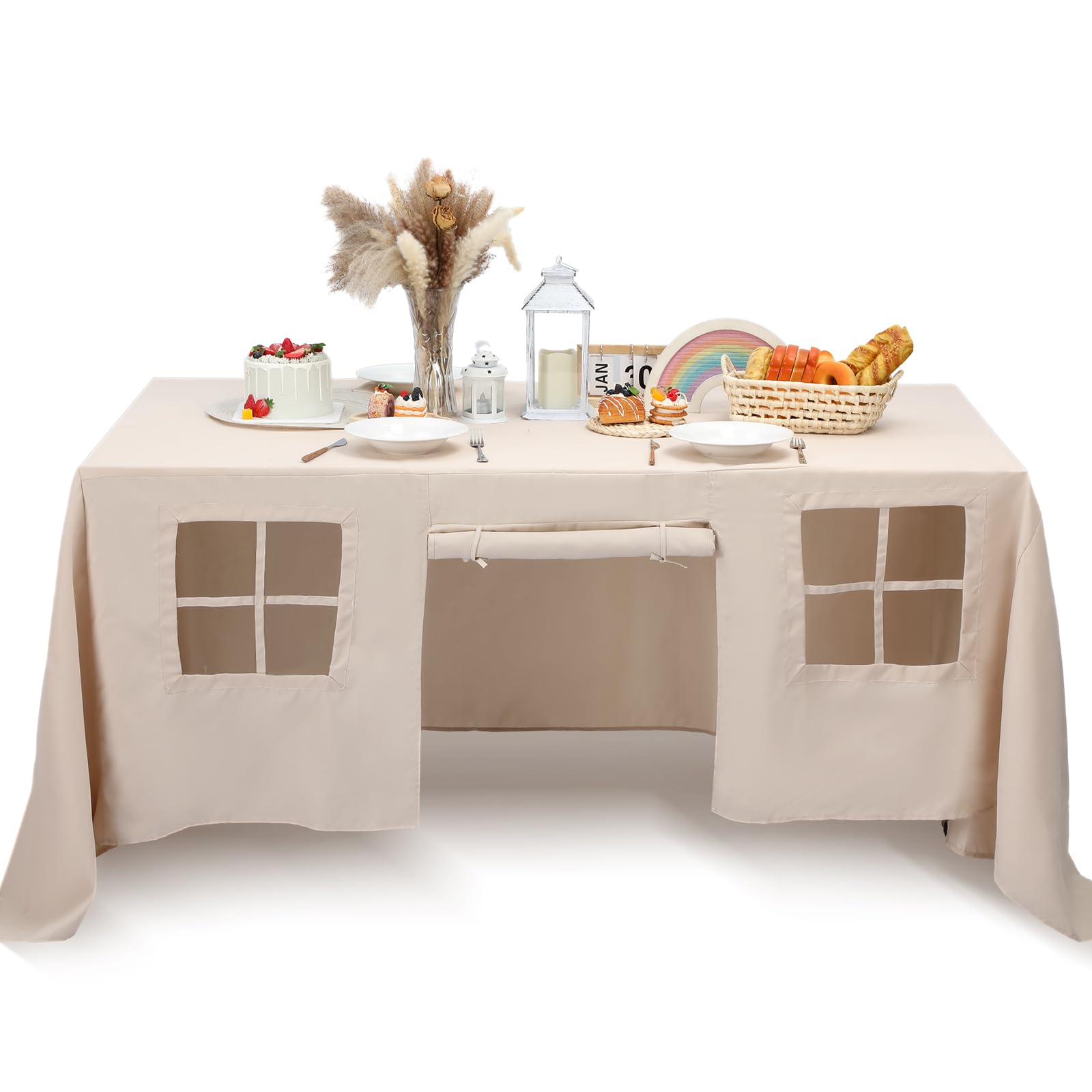 Oudain casa-juego para mesa, vista general, ideal para estimular la imaginación en casa.